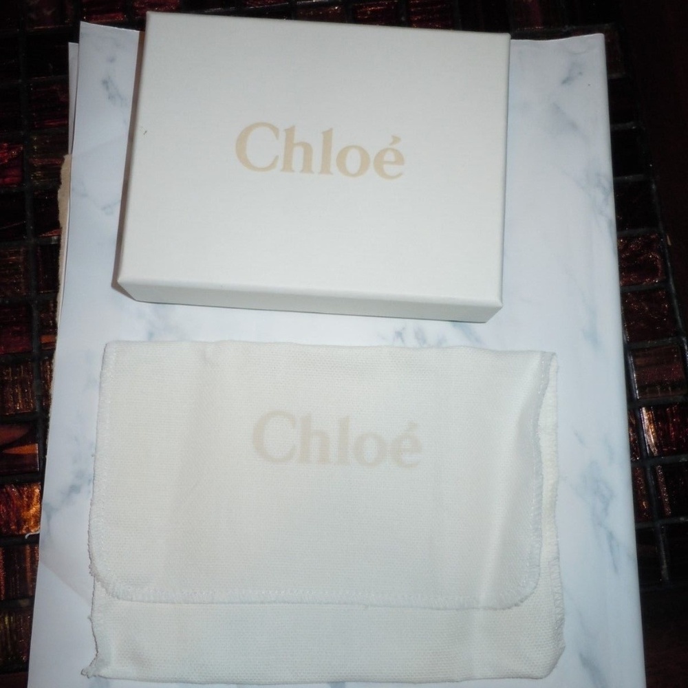 CHLOE DUST BAG 6.5" x 4 5." and Box Set